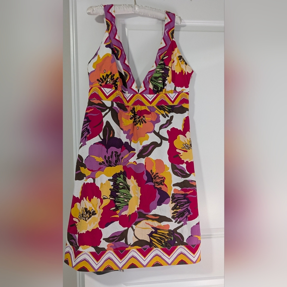 a.n.a Pink Plunge Neck Sleeveless Midi Sundress
